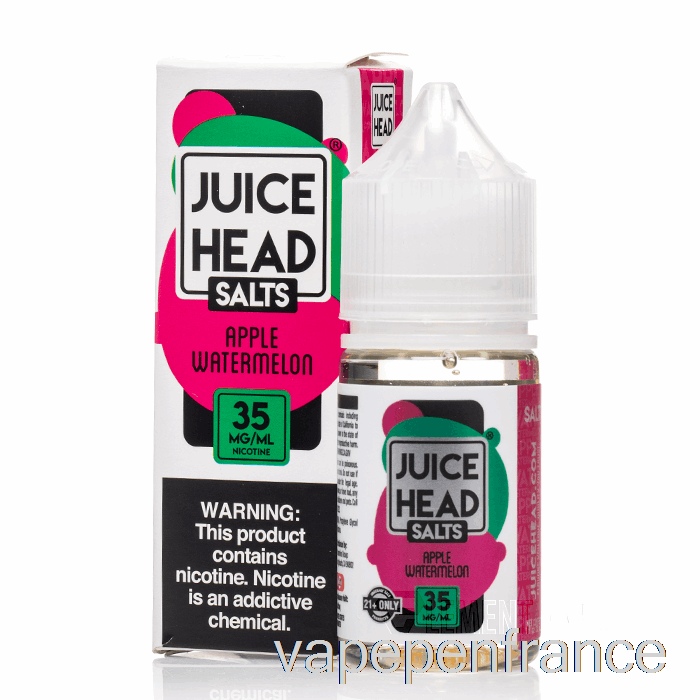 Pomme Pastèque - Sels De Tête De Jus - 30 Ml 35 Mg Stylo Vape